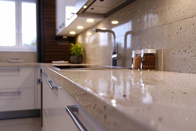 Pia de mármore para cozinha: instalação com custo-benefício